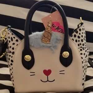 Luv Betsey Unicorn Kitty Handbag Purse